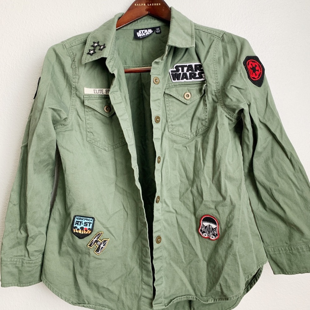Star Wars green button up